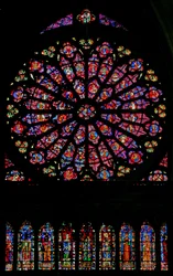 Raam w141 met de dood van de Maagd Maria
