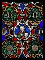 Venster w17 met Christus zegent