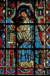 Ramen w202 met St. Johannes die het Evangelie schrijft