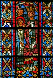 Raam w209 met St. Savinien voor Aurelianus