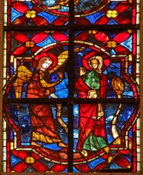De aankondiging van St. Johannes de Doper aan Zacharias in de tempel