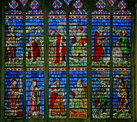 Raam w227 met het St. Petrus en St. Paulus raam