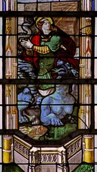 Raam w31 met St. Margaretha