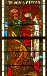 Raam w8 met St. Augustinus