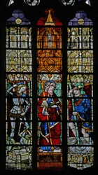 Raam w8 met St. Michael, St. Jacobus en St. Christoffel