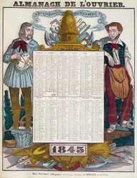 Werkerskalender voor 1843