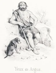 Y Ogen genaamd Argus, Zoon van Arestor, hij was een monsterlijke herder die honderd ogen had