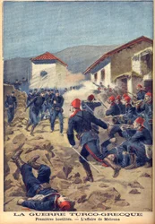 De Grieks-Turkse Oorlog van 1897 - Een van de eerste veldslagen in Thessalië
