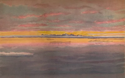 Zonsondergang aan de Noordkust van Azië, ten noorden van de Monding van de Chatanga, 1893, 1897
