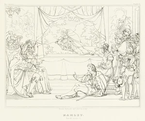 Hamlet, Act III, Scene 2 (gravure)