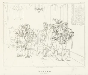 Hamlet, Act III, Scene 2 (gravure)