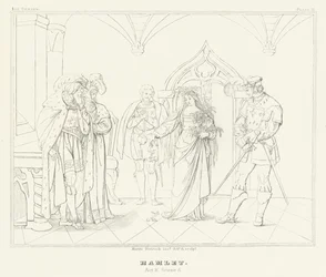 Hamlet, Act IV, Scene 5 (gravure)