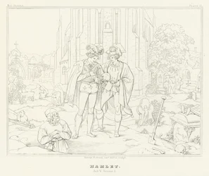 Hamlet, Act V, Scene 1 (gravure)