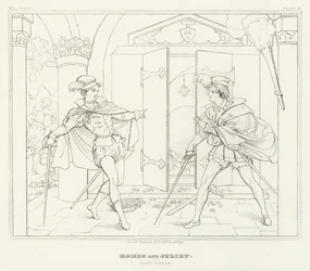 Romeo en Julia, Act V, Scene 3 (gravure)