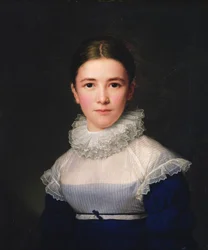 Portret van Lina Groger, de pleegdochter van de kunstenaar, 1815