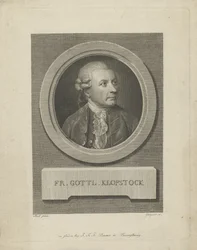 Portret van Friedrich Gottlieb Klopstock 1724-1803, ca. 1790