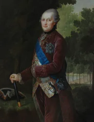 Portret van Peter von Biron 1724-1800, Hertog van Koerland en Semigallia, 1781