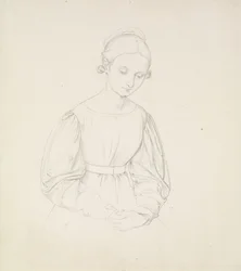 Portret van de vrouw van de kunstenaar, Nina, c. 1830