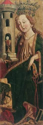 Heilige Barbara (binnenzijde) en Heilige Kassian (buitenzijde)
