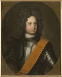 Portret van Frederik Willem I (1688-1740), koning in Pruisen, door Weidemann, Friedrich Wilhelm (1668-1750)