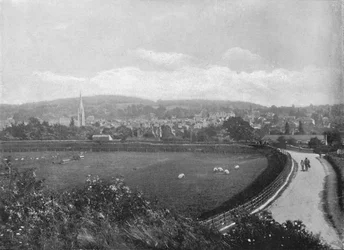 Dorking: Van Boven het Station, c1896