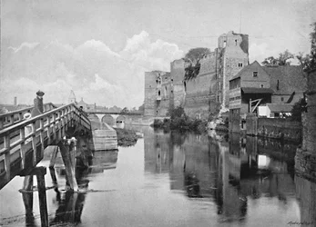 Newark Kasteel en Brug, c1896