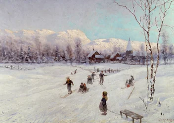 Noorse slee scène