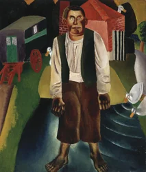 De idioot bij de vijver, ca. 1926 (olieverf op doek)