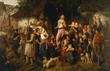 De jongleur: een dorpskermis, 1873