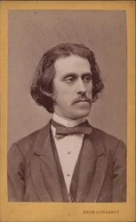 Portret van de componist Josef Strauss 1827-1870, c. 1868