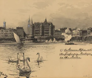 Binnenalster met Jungfernstieg