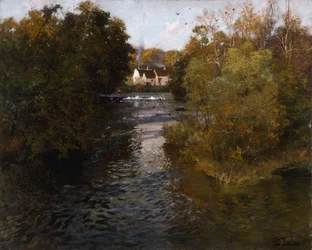 Een Frans rivierlandschap