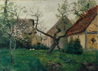 Bloeiende appelboom