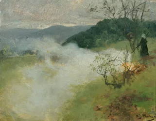 Vreugdevuur van tuinafval