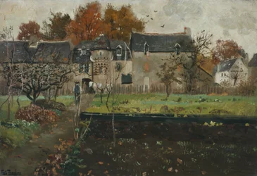 Franse boerderij, ca 1900 (schilderij)