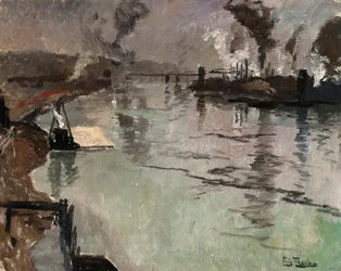 Rookpluimen langs de Rivier