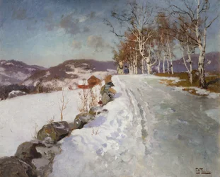 Winterlandschap bij Lillehammer
