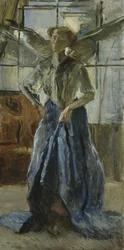 Engel in het atelier