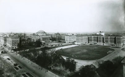 Campus van Columbia University vanuit het zuidwesten, New York City, 1910