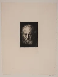Oude man. Studie naar Rembrandt