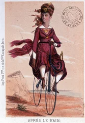Na het bad. Lithografie door Darlinghe naar Gosthiaux