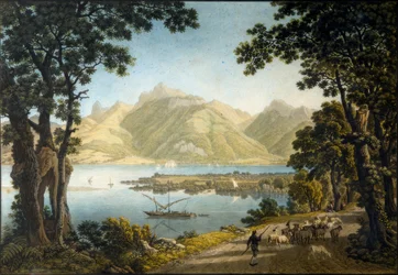 Het Meer van Genève bij Le Bouveret
