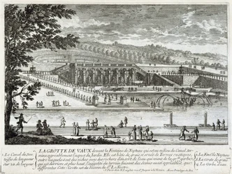 Zicht op de grot van Vaux Le Visomte (Vaux-Le-Vicomte) - door Perelle, eind 17e eeuw
