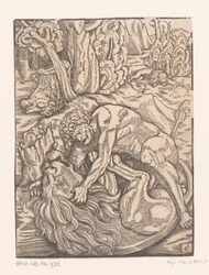 Hercules in gevecht met de Nemeïsche leeuw