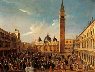 Italië, Veneto, Venetië, Laatste dag van carnaval op San Marco Plein, close-up