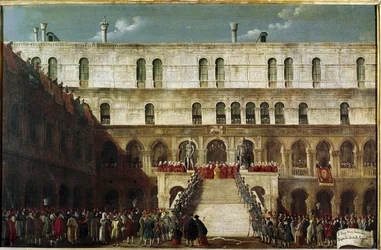 Inhuldiging van de Doge op de Trap van de Reuzen