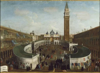 Zicht op het Fête de la Sensa op het San Marcoplein