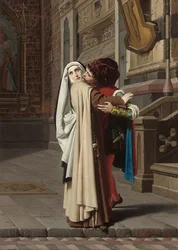 De omhelzing van Fra Filippo Lippi en Lucrezia Buti, 1871
