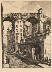 Een Straat in Genua (Une rue à Gênes)
