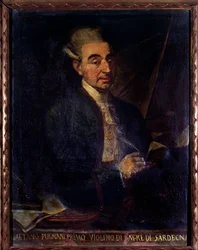 Portret van Gaetano Pugnani, Italiaanse violist